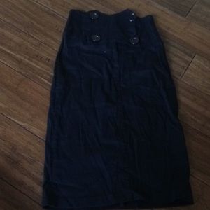 Vintage-style high waisted pencil skirt